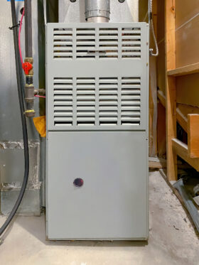 A gas furnace in a Madera home